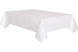 Tischdecke aus kunststoffbeschichtetem Papier - 2,74 m x 1,37 m - Weiß