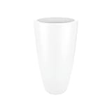 Elho Pure Soft Round High 40 - Blumentopf - Weiss - Drinnen & Draußen - Ø 39 x H 70.1