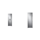 Samsung RR7000 RR39M7305S9, EG Kühlschrank, Höhe 185 cm, 382 L & RR7000 Gefrierschrank RZ32M7115S9/EG, Höhe 185 cm, 323 L, All-Around Cooling, No Frost+, Slim Ice Maker, Edelstahl Look