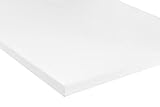 POKAR Tischplatte 2,5 cm Massiv Schreibtischplatte Bürotischplatte für Schreibtisch, Esstisch, Weiß, 140 x 70 x 2,5