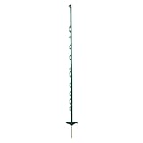 horizont Weidezaunpfähle Kunststoff 5 Stück grün, Höhe 138cm, Doppeltritt, Kunststoffpfahl mit Ösen für Bänder, Seile, Litzen, Weidezaunpfahl Kunststoffpfahl Weidezaun (138 cm, 5)
