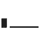 LG SP9YA TV-Soundbar 520 W 5.1.2 Meridian Kanal mit Wireless-Subwoofer, Bluetooth, DTS:X, Dolby Atmos, Dolby Digital, hohe Auflösung, AI Sound Pro, optischer Eingang, USB, HDMI In/O
