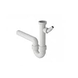 Geberit, 152.713.11.1, Siphon für Einzelspülbecken,11/2 Zoll (139,7 mm) x 40