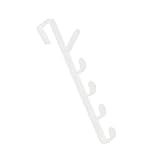 HuiBOYS Über der Tür Haken Kleiderbügel | ohne Bohren 5 Haken Hochleistungs Organizer Rack für Mäntel, Hüteeinzeln verwendbar – kleine, Starke Kleiderhaken für Ordnung auf kleinstem R