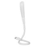 Creely USB-LED-Licht Tragbarer Licht-Touch-Schalter für Computer-Tastatur-PC-Notebook-Computer-Notebook-Leselicht (Weiß)