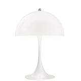 ZYMING Schreibtischlampe Pilz Tischlampe Modern Nordic Schreibtischlampe Pilzlampe Leuchte Weiße Lampenschirm Schlafzimmer Art Deco Lampe Studium Tischleuchte Tischlampe (Color : White)