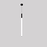 ASDNN LED Long Tube Kronleuchter, hängende Küchenleuchte Keramikglas Led verstellbare Leuchten Modern Island Long Restaurant Bar Kaffee Deck