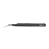 Aviviva Wimpernpinzette Edelstahl Pinzette Rostschutz Edelstahl Make-up Wimperntransplantation Pinzette Maniküre Nail Art Tool(弯头)