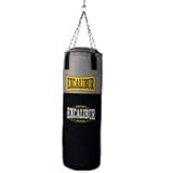 MAXXUS Excalibur Boxsack Workout 100 - Hängend, Gefüllt, 100 x 30 cm, mit Drehwirbel Halterung und Vierpunkt-Stahlkette - Punchingsäcke, Punching Bag, Sandsack, Muay Thai, MMA, Kickboxen, Kampfsp