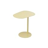 XXZY Beistelltisch Sofa-Side-Tisch-Metall-Dekoration-Sofa-Tabellen-Laptop-Stand-stehendes Lesetisch 19.7 * 14.9 * 20.8 im platzsparenden Nachttisch Perfekte Dekoration (Color : Yellow)