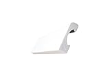 Mardom Decor | MD004 / MD004P | Sockelleiste | Abschlussleiste | Fußleiste mit Kabelkanal | weiß endlackiert oder vor grundiert (weiss endlackiert, MD004P (Musterstück ca. 10 cm))