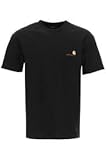 Carhartt Unisex S/S American Script T-Shirt, Black, L