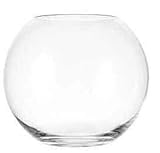 Oberstdorfer Glashütte Übergroße Kugelvase 30 cm groß klare Glaskugelvase Kristallglas Vase, mundgeblasen Höhe ca. 25 cm Durchmesser ca. 30 cm, Öffnung Oben ca. 18