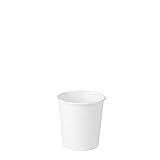 DeinPack Umweltfreundliche Kaffeebecher 50 Stück 100 ml 4 oz Pappbecher weiß ungebleicht I Espressobecher Probierbecher Trinkbecher I 50 Stück Coffee to go Einwegbecher biologisch abbaub