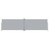 Montloxs Ausziehbare Seitenmarkise Sichtschutz Windschutz Balkonmarkise Balkon Garten Terrasse 160x600 cm G