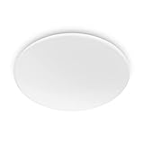 Philips Moire LED Deckenleuchte, nickel, 17W, 1700lm, warmweißes Licht (2700K)