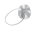Gyneas Gyn & Cube, Silikonpessar, autoklavierbar, latexfrei, Pyramidenform und Drainagelöcher, verstärktes Kevlar-Lanyard, Größe Large, ø 32/44 mm, h 44