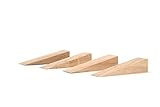 blank - Türkeil Türstopper-Set, Holz 14 Stück - Türstopper Keil aus europäischem Premiumholz– Türstopper Holz – Türkeil Holz – Keile Holz – Türstopper – Holzk