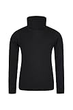 Mountain Warehouse Talus Kinder-Rollkragen-Top - schneller Schweisstransport, pflegeleichter Rollkragen-Pullover, Baselayer - Kinderbekleidung für den Wintersport Schwarz 7-8 J