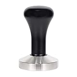 ERWEY Kaffee Tamper hochwertiger Espresso Stampfer aus Edelstahl Tamper Kaffee-Tamper Kaffeestempel Kaffeemehlpresser für Cafes und Kaffeeliebhaber (51mm Schwarz)