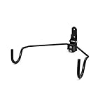 JYTFZD Yuchen- Verstellbare Fahrradständer Wandhalterung, Fahrrad horizontaler Montageaufhänger, Fester Stahl-Fahrradaufhänger for Innen, Garage, weiche Gummi-beschichtete Haken (schwarz) (Farbe: b)