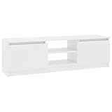 Tidyard TV-Schrank HiFi-Schrank Lowboard Sideboard Fernsehtisch Mit 2 Schubladen 2 offenen F?Chern,Kommode Sideboard Schrank Fernsehschrank TV-Eckschrank Stereoschrank 120 x 30 x 35,5 cm,Spanp