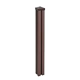 Mendler WPC-Pfosten Sarthe-WPC-Zaun, Pfeiler Pfahl, Stecksystem - 98cm, b