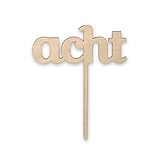 Studio Wirbelwind | Cake Topper acht Holz | Kuchenstecker 8. Geburtstag, Topper Holz Happy Birthday, Holztopper Geburtstag, Kuchen Topper Z