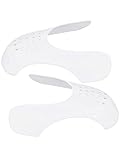 Pririo 1 Paar Sneaker Anti Crease Protector Knick Falten Schutz anpassbar Air Force Jordan (Weiss)