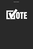 Abstimmen Notizbuch: 100 Seiten | Kariert | Partei Wählen Wahl Wähler Stimme Erstwähler Abstimmung Abstimmen Wahlkamp