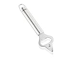 Leifheit Flaschenöffner Sterling-Serie, aus rostfreiem Edelstahl, Kapselheber zum Flaschen öffnen, Dosen lochen und Schraubverschlüsse anheben, Kronkorkenöffner, mit praktischer Aufhängeö