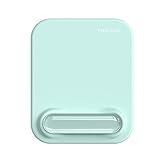 PINKCAT Mauspad mit Kieselgel, 2-in-1 Ergonomisches Komfort Mousepad, komfortabler Kieselgel-Handgelenkstütze und Seide -Stoff, rutschfeste PU-Basis für einfache Schmerzlinderung, langlebig (Blau)