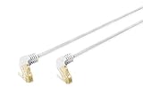 DIGITUS LAN Kabel Cat 6A 90Degree Gewinkelter Stecker RJ45 Netzwerkkabel S/FTP Geschirmt Grau DK-1644-A-002590 0,25 m 1 stück