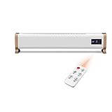 IW.HLMF Elektrischer Heizlüfter für Zuhause/Mobile Fußbodenheizkörper/Sockelheizungen mit Fernbedienung,Intelligente konstante Temperatur,Sicherheitskindersicherung Design 3S Schnelle Heizung,2000W