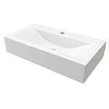 Design Keramik Waschbecken Waschtisch Waschschale Aufsatzwaschbecken Aufsatzwaschtisch Gäste WC Becken KBW153 BxTxH 45x30x10
