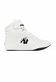 Gorilla Wear - High Tops Black Weiß - Bodybuilding und Fitness Schuhe mit Logo leicht bequem perfekt für Gym Sport Krafttraining Polyester PU, 41, 9001310023, 41 EU