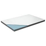 Genius Eazzzy Topper Deluxe 180x200cm Höhe 9 cm H2 H3 - orthopädische Matratzentopper für Matratze & Boxspringbett aus Gelschaum | Matratzenauflage 180x200 für Allergiker + Bezug