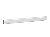 KGM Sockelleiste Modern – Weiß folierte MDF Fußbodenleiste – Maße: 2500 x 16 x 22 mm – 1 Stück