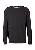 s.Oliver Herren Pullover mit Logo-Stickerei black L