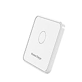 Colorful Wireless Charger Ladepad - Schnelllade Ladegerät 10W, kabelloses Ladepad - kompatibel mit iPhone Für Huawei Für Samsung Für Xiaomi Handy Leuchtendes Wireless Charger (White)