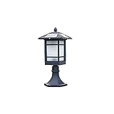 Solar Pfostenkappe Licht E27, Außen Säulenleuchte IP65 Wasserdichte, Gartenleuchte Kanalbeleuchtung mit Kaltweiß Beleuchtung, Landschaftslampe für Holzpfosten Weg Innenhof Patio Straßen Wand,S