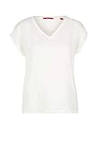 s.Oliver Damen 120.10.005.12.130.2038634 T-Shirt, Offwhite Embroidery, 34