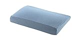 Das Theraline Kinderkopfkissen, ergonomisches Schlaf- & Nackenstützkissen, patentgeschützt, inkl. Außenbezug aus Bambus-Viskose + Bio-Baumwolle, Melange Blau-g