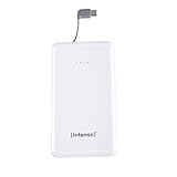 Intenso S10000-C Slim Powerbank mit Type C Ladekabel - Externes Ladegerät, 10000mAh weiß