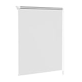HENGMEI ThermoRollo Verdunkelung Fenster-Rollo Klemmfix ohne Bohren-Weiß weitere Größen (80 x 160 cm)