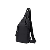 LXFENG Männer Messenger Bag Brust Umhängetasche Männer Messenger Bag Damen Reise Im Freien Diebstahl Rucksack im Freien black-17x7x31