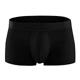 Boxershorts Herren Baumwolle 6er Pack - Männer Slips Sexy Unterwäsche Sportunterhosen Retroshorts Kurze Hosen Unterhosen Boxer Badehose Weiche Stretch Einfarbig Atmungsaktiv Shorts Unterw