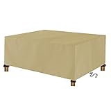 Gartenmöbel Abdeckung,242x175x100cm Abdeckplane Gartenmöbel,420D Oxford Abdeckung für Gartenmöbel,Abdeckhaube Gartentisch Schutzhülle Wasserdicht, Winddicht,UV-Beständig