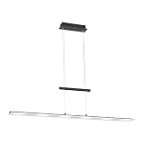 LED Pendelleuchte 130 cm, dimmbar Moderne Hängeleuchte mit Farbtemperatursteuerung über Sensordimmer, Pendellampe höhenverstellbar für Wohnzimmer, Küche E