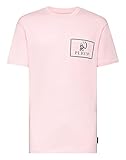 Philipp Plein Herren T-Shirt Round Neck SS Outline Skull Rosa M